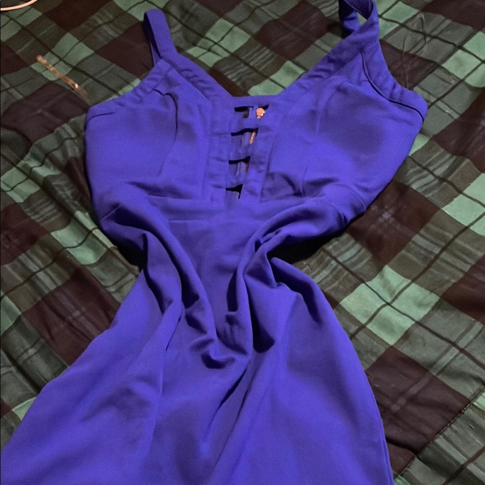 Haute Monde Royal Blue Mini Dress